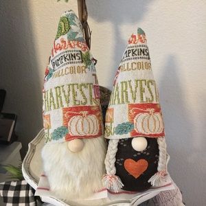 Fall Gnome couple- Handmade Holiday Decor